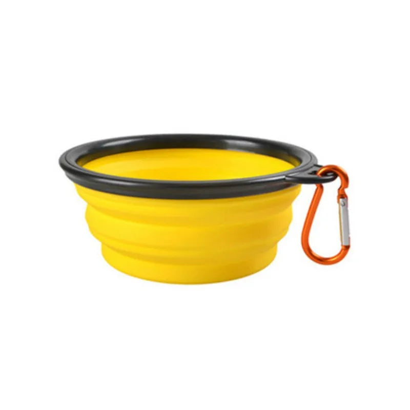 Portable Silicone Dog & Cat Bowl – Collapsible Travel Bowl for Food & Water - DOGGY DEN