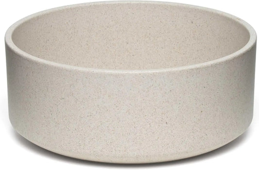 Eco-Friendly Bamboo Pet Bowl – Dishwasher Safe Dog & Cat Bowl (Medium, Oat-Beige) - DOGGY DEN