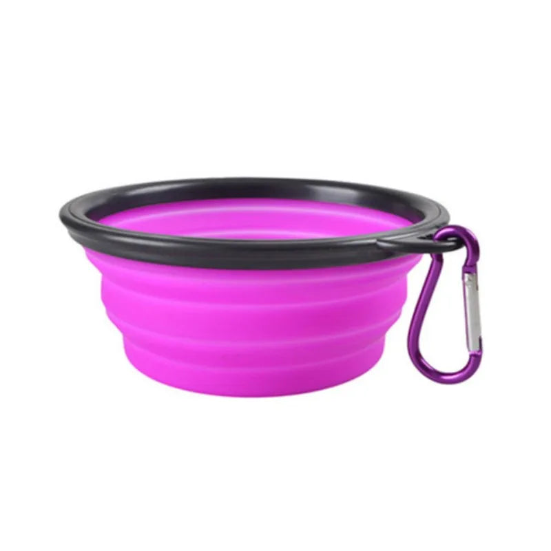 Portable Silicone Dog & Cat Bowl – Collapsible Travel Bowl for Food & Water - DOGGY DEN